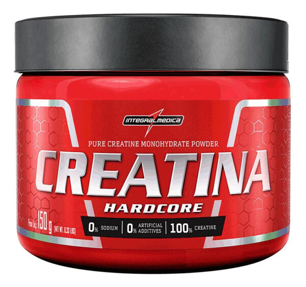 Suplemento em Pó Creatina Hardcore 150g Integralmedica Sabor Neutro