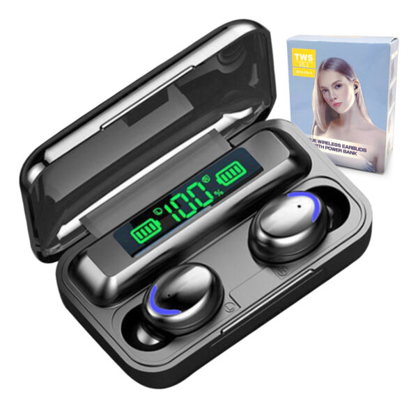 Fone de Ouvido In-ear Sem Fio Bluetooth  Sennheiser F9-5 TWS Cor Preto Shenzhen Yihaotong